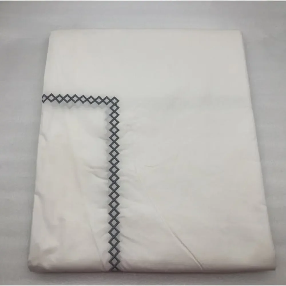 Embroidery Top Sheet White Italy 229CMx234CM 1-PIECE ONLY Please READ